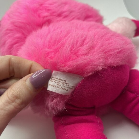 Vintage 80s Flower Pets Pink Sprite Plush Stuffed Animal Doll Toy Rubber Face - Picture 7 of 10